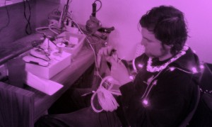 Cool Neon EL Wire soldering expert Josh