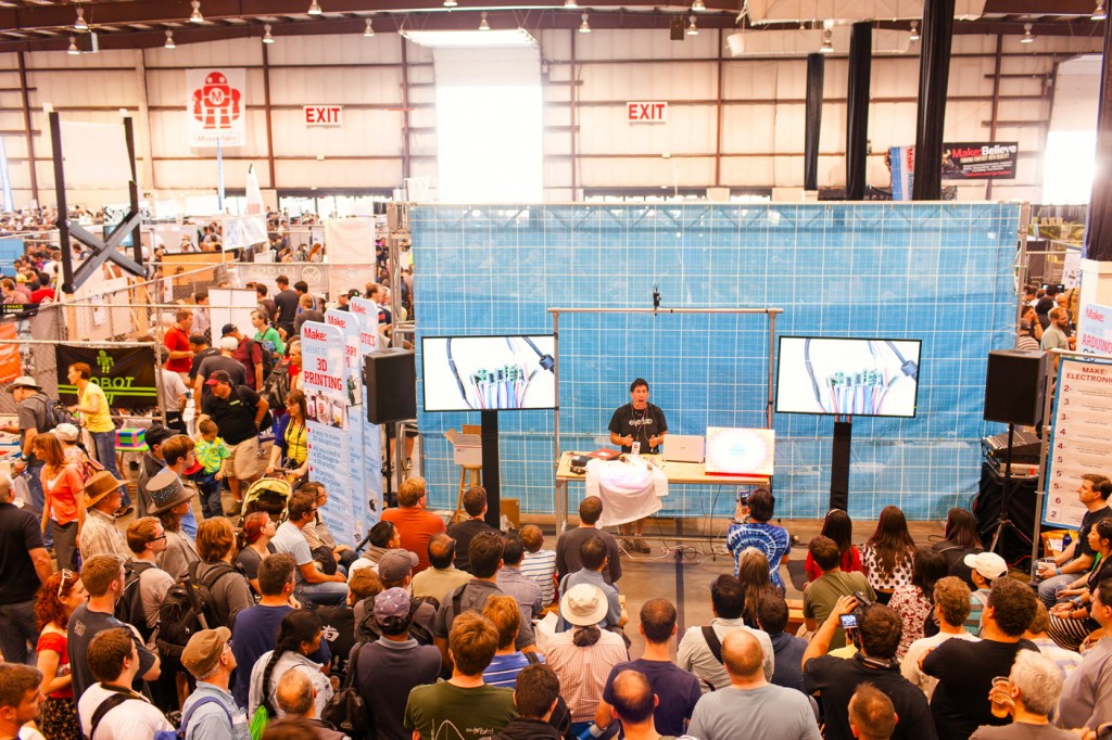 Benny Presenting at the Maker Faire 2013